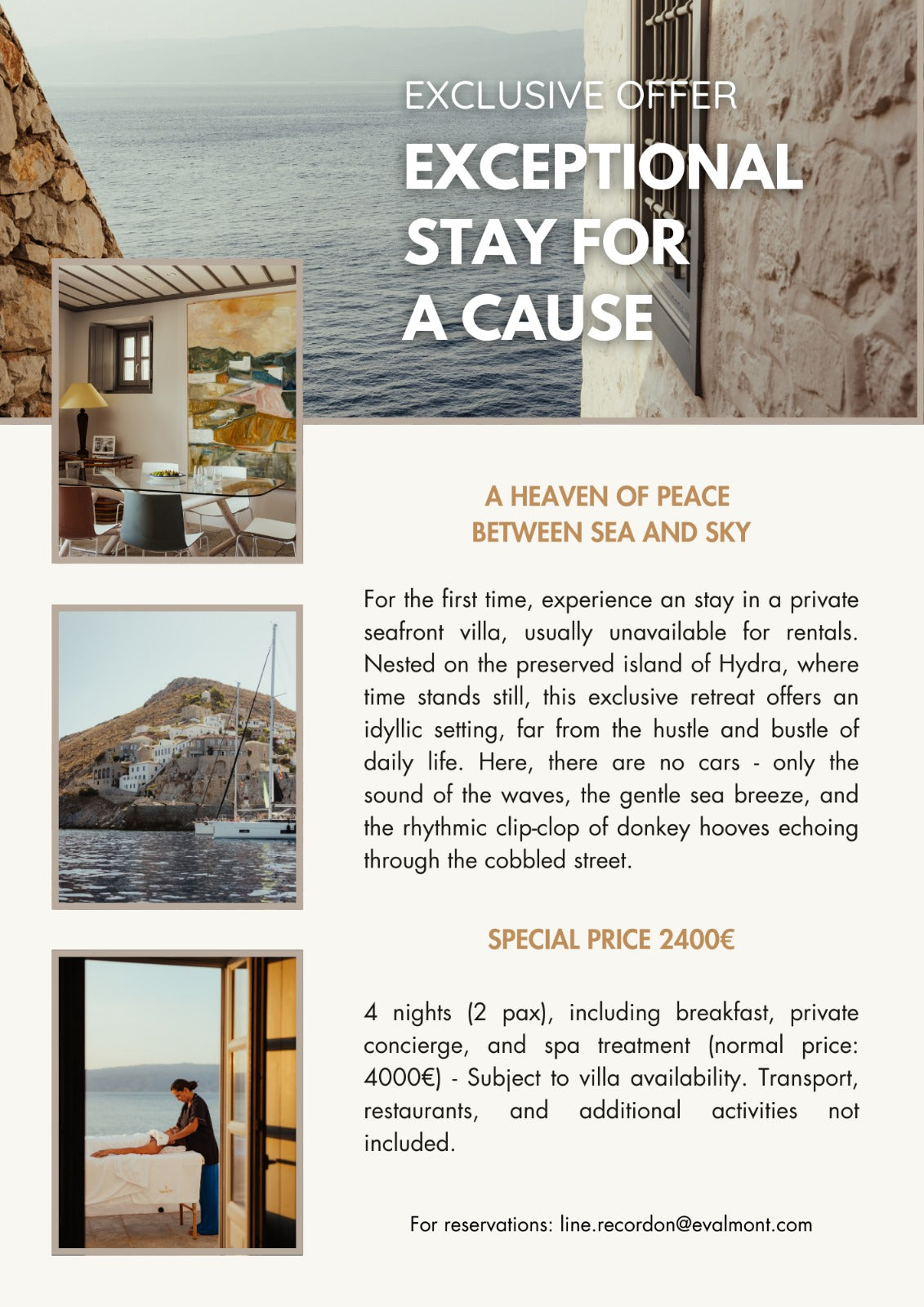 Exclusive offer: Exclusive Stay for a cause