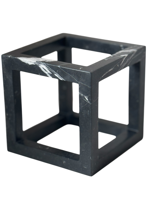 Black marble Cage by Didier Guillon and Ellamarmi