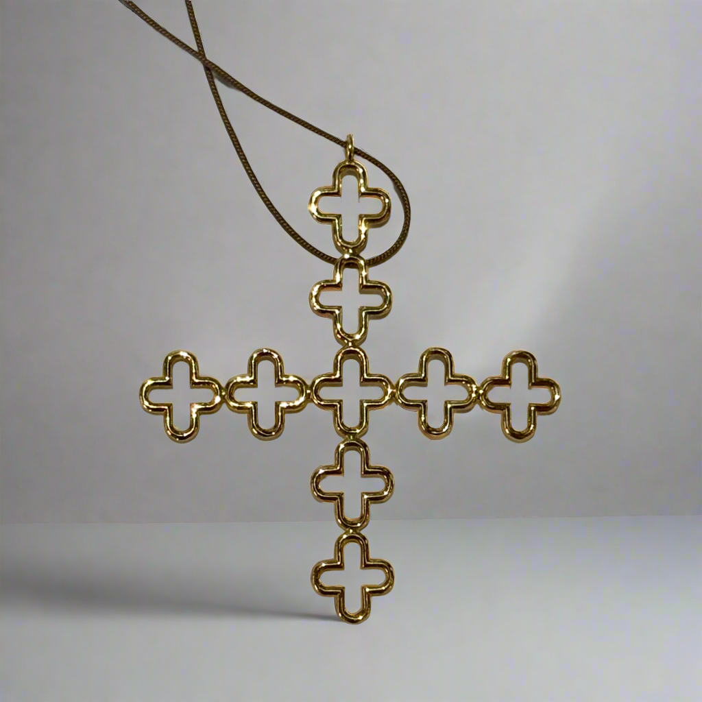 Cross shaped Pendant by Elena Votsi
