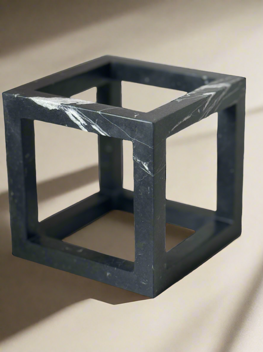 Black marble Cage by Didier Guillon and Ellamarmi