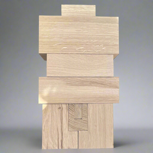 NU in solid Oak Wood by Didier Guillon